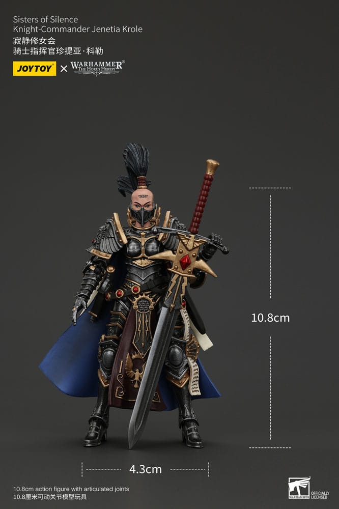 Warhammer The Horus Heresy Actionfigur Sisters of SilenceKnight-Commander Jenetia Krole 19 cm - Versand: 5-7 Tage nach Bestellung