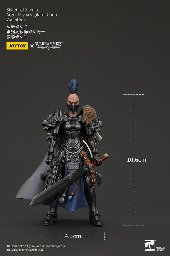 Warhammer The Horus Heresy Actionfigur Sisters of Silence Argent Lynx Vigilator Cadre Vigilator 1 19 cm - Versand: 5-7 Tage nach Bestellung
