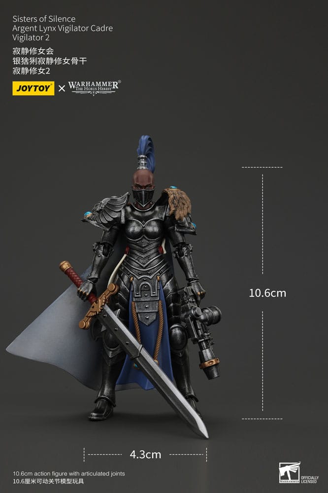 Warhammer The Horus Heresy Actionfigur Sisters of Silence Argent Lynx Vigilator Cadre Vigilator 2 19 cm - Versand: 5-7 Tage nach Bestellung