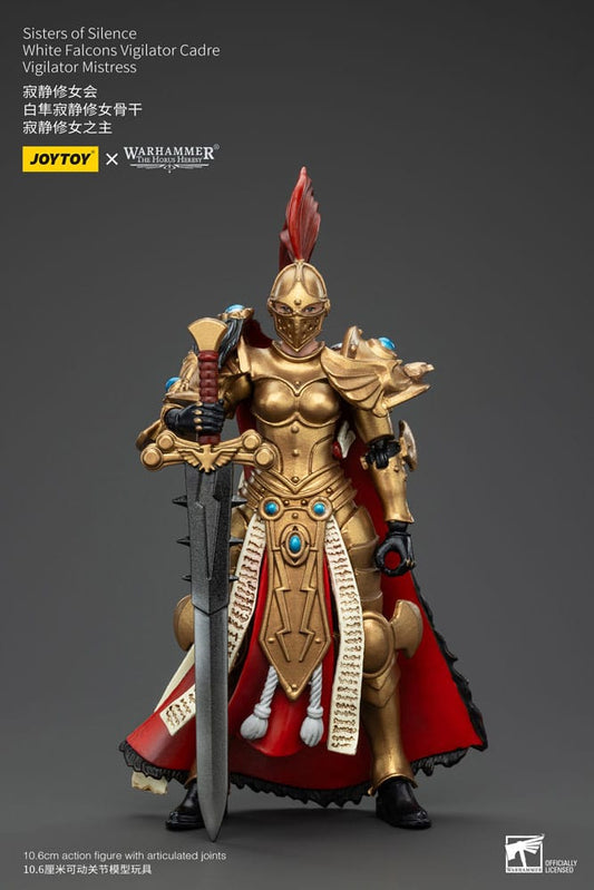 Warhammer The Horus Heresy Actionfigur Sisters of Silence White Falcons Vigilator Cadre Vigilator Mistress 19 cm - Versand: 5-7 Tage nach Bestellung