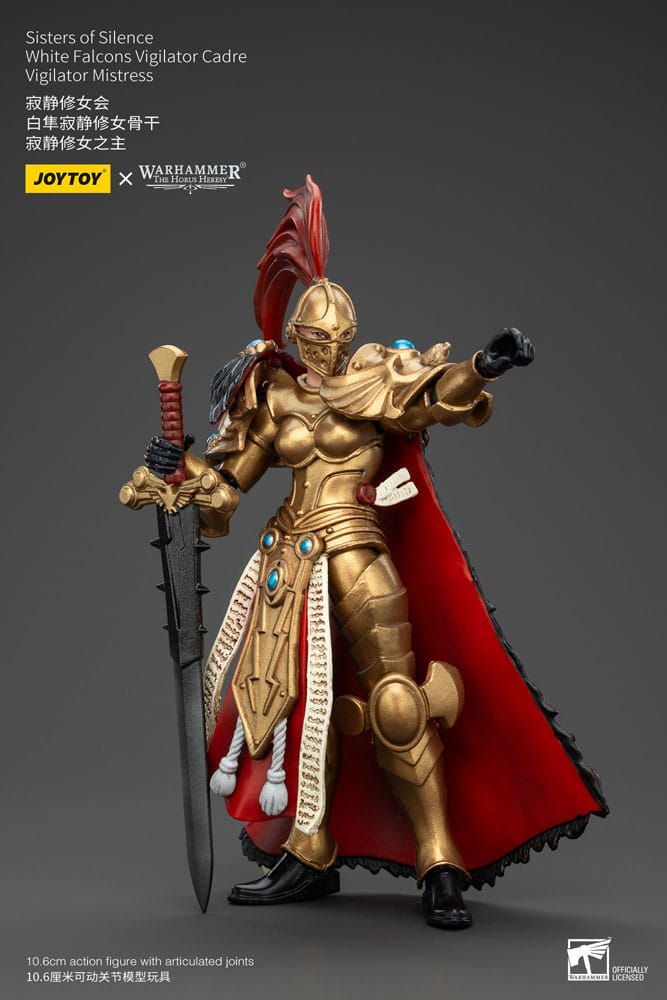 Warhammer The Horus Heresy Actionfigur Sisters of Silence White Falcons Vigilator Cadre Vigilator Mistress 19 cm - Versand: 5-7 Tage nach Bestellung
