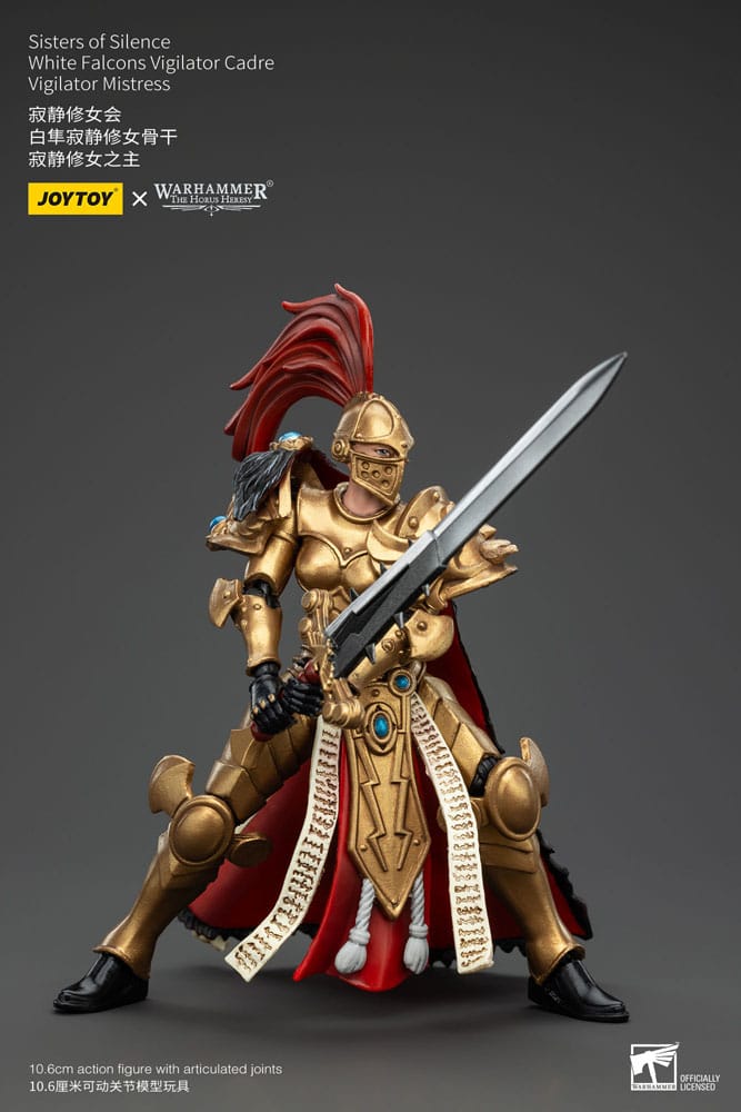 Warhammer The Horus Heresy Actionfigur Sisters of Silence White Falcons Vigilator Cadre Vigilator Mistress 19 cm - Versand: 5-7 Tage nach Bestellung