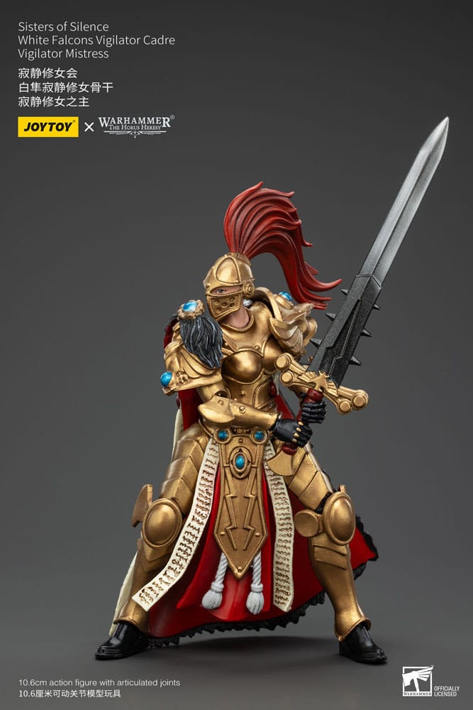 Warhammer The Horus Heresy Actionfigur Sisters of Silence White Falcons Vigilator Cadre Vigilator Mistress 19 cm - Versand: 5-7 Tage nach Bestellung