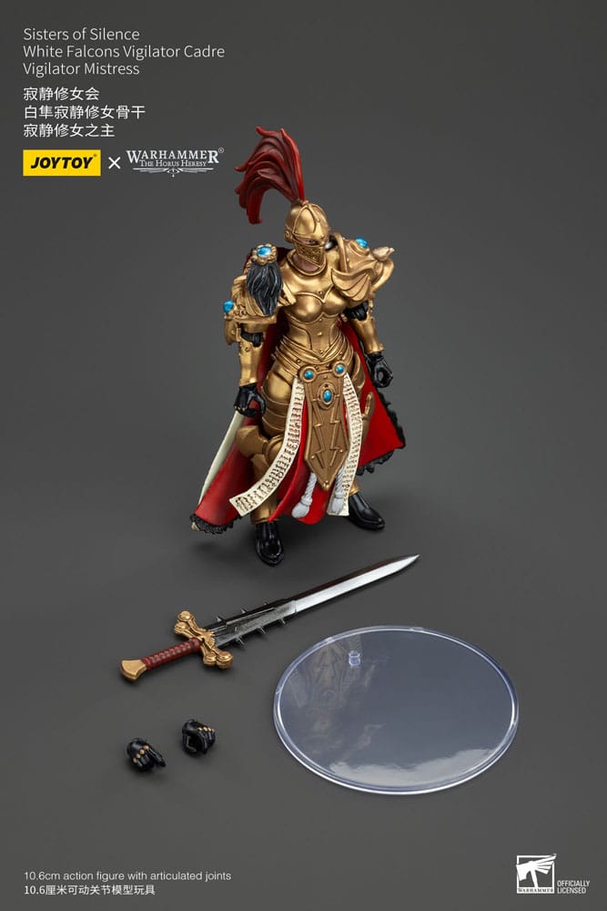 Warhammer The Horus Heresy Actionfigur Sisters of Silence White Falcons Vigilator Cadre Vigilator Mistress 19 cm - Versand: 5-7 Tage nach Bestellung