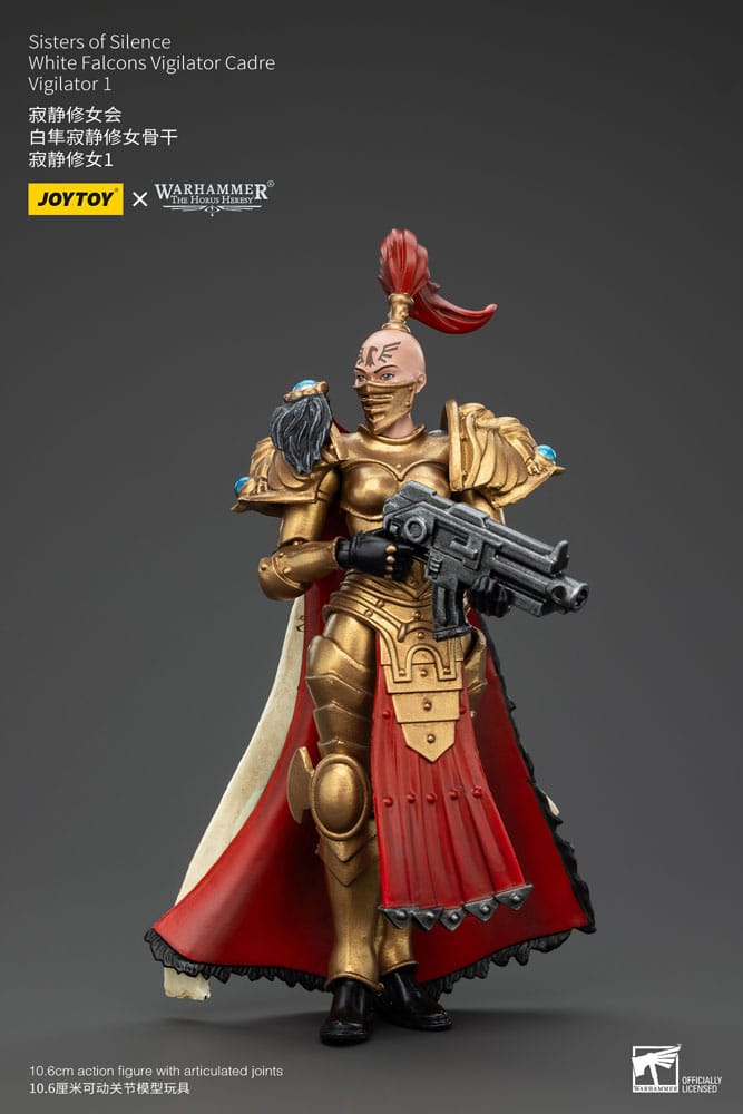 Warhammer The Horus Heresy Actionfigur Sisters of Silence White Falcons Vigilator Cadre Vigilator 1 19 cm - Preorder - ETA: 12.12.2025