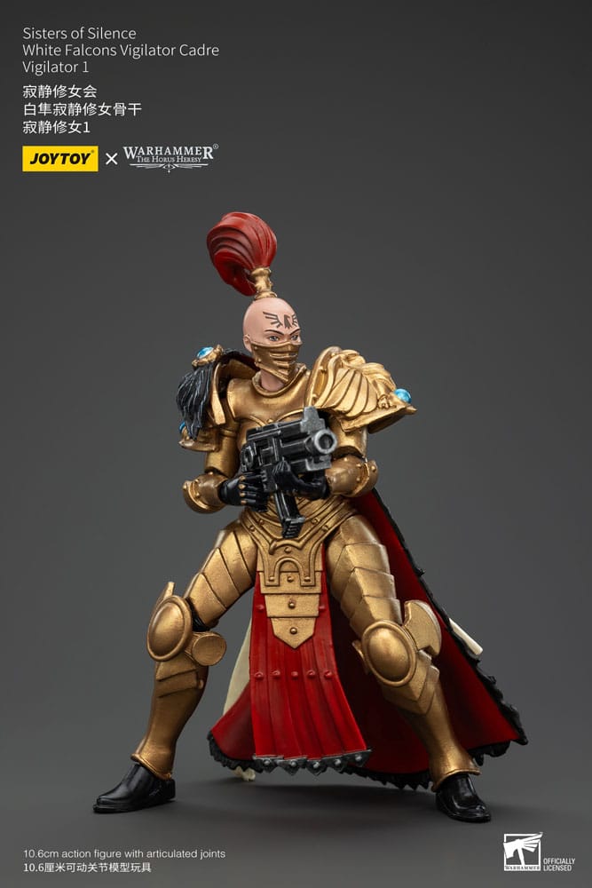 Warhammer The Horus Heresy Actionfigur Sisters of Silence White Falcons Vigilator Cadre Vigilator 1 19 cm - Preorder - ETA: 12.12.2025