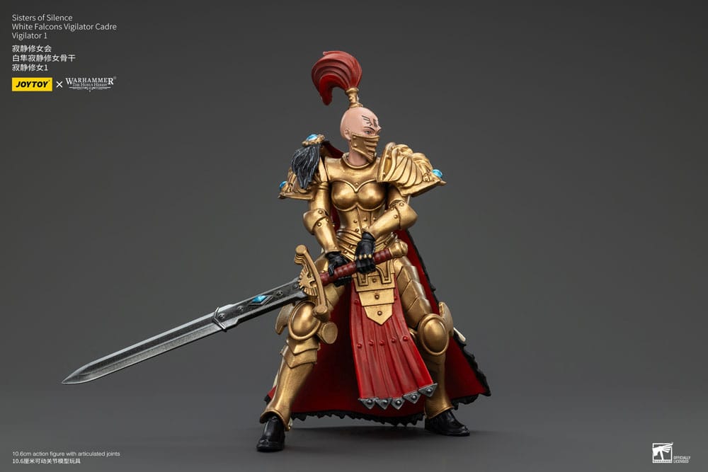 Warhammer The Horus Heresy Actionfigur Sisters of Silence White Falcons Vigilator Cadre Vigilator 1 19 cm - Preorder - ETA: 12.12.2025