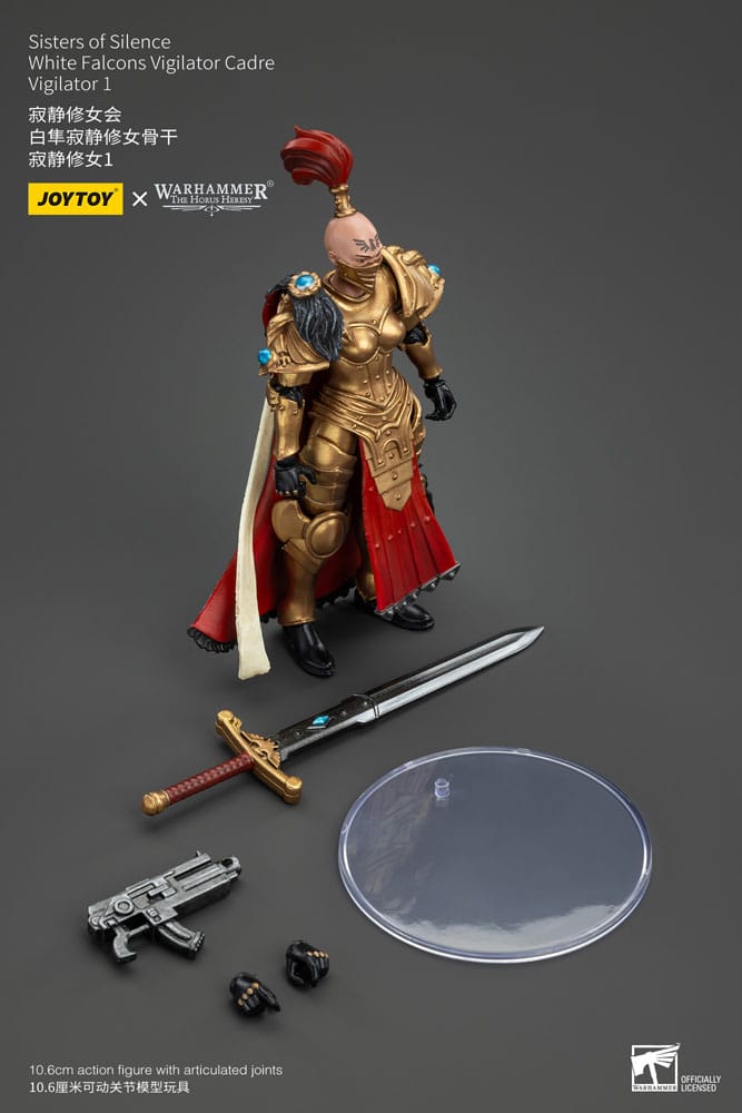 Warhammer The Horus Heresy Actionfigur Sisters of Silence White Falcons Vigilator Cadre Vigilator 1 19 cm - Preorder - ETA: 12.12.2025