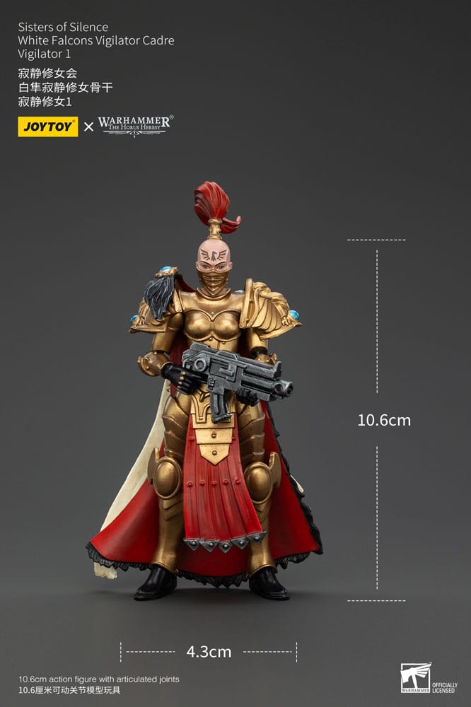 Warhammer The Horus Heresy Actionfigur Sisters of Silence White Falcons Vigilator Cadre Vigilator 1 19 cm - Preorder - ETA: 12.12.2025