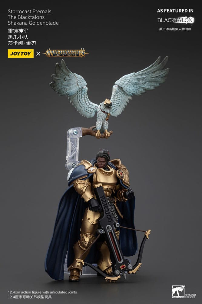 Warhammer Age of Sigmar Actionfigur Stormcast Eternals The Blacktalons Shakana Goldenblade 20 cm - Versand: 5-7 Tage nach Bestellung