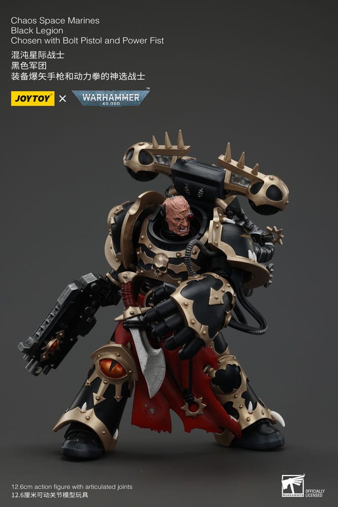 Warhammer 40k Actionfigur Chaos Space Marines Black Legion Chosen with Bolt Pistol and Power Fist 20 cm - Versand: 5-7 Tage nach Bestellung