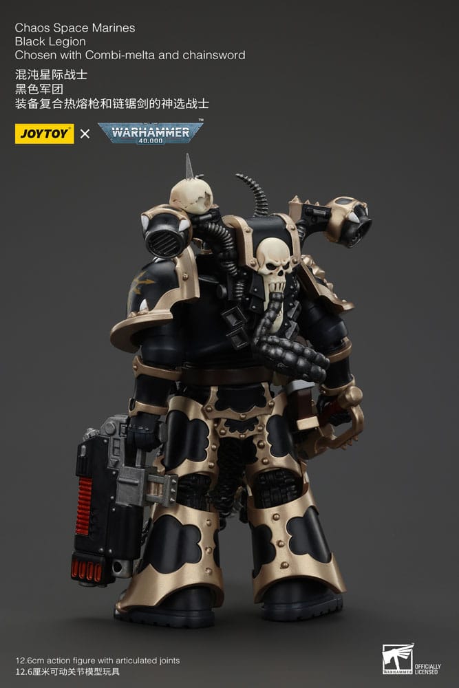 Warhammer 40k Actionfigur Chaos Space Marines Black Legion Chosen with Combi-melta and chainsword 20 cm - Versand: 5-7 Tage nach Bestellung