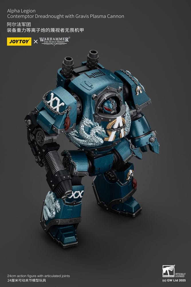 Warhammer The Horus Heresy Actionfigur Alpha Legion Contemptor Dreadnought with Gravis Plasma Cannon 25 cm - Preorder - ETA: 25.09.2025