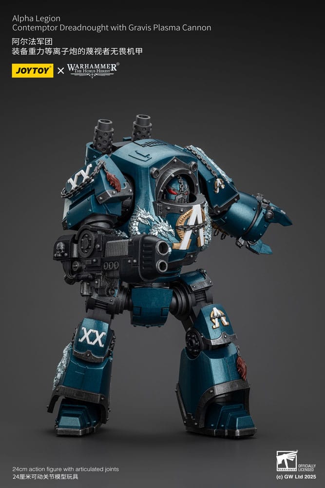Warhammer The Horus Heresy Actionfigur Alpha Legion Contemptor Dreadnought with Gravis Plasma Cannon 25 cm - Preorder - ETA: 25.09.2025