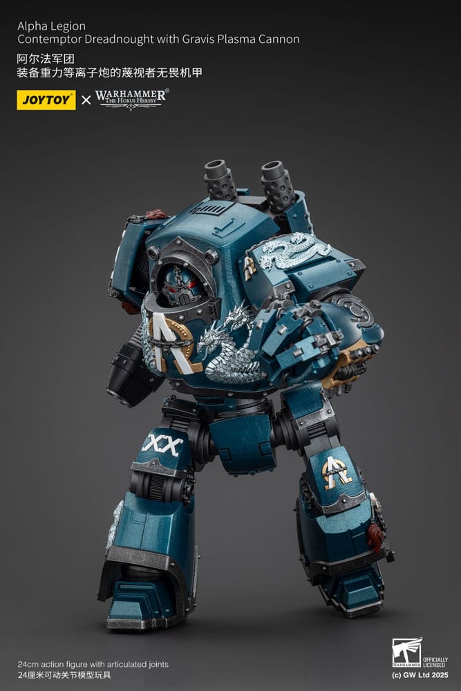 Warhammer The Horus Heresy Actionfigur Alpha Legion Contemptor Dreadnought with Gravis Plasma Cannon 25 cm - Preorder - ETA: 25.09.2025