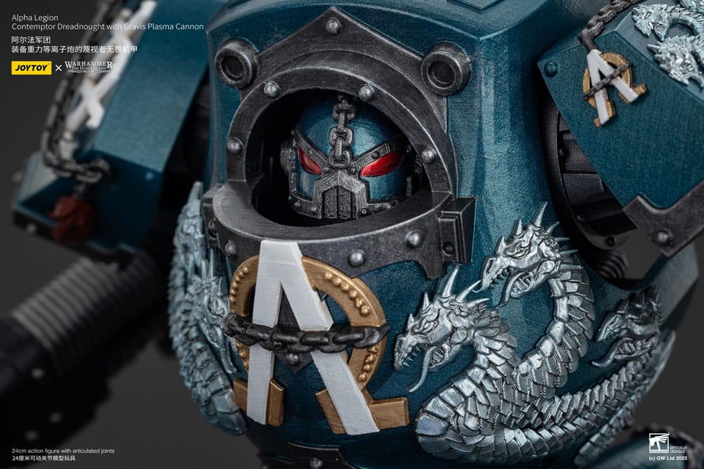Warhammer The Horus Heresy Actionfigur Alpha Legion Contemptor Dreadnought with Gravis Plasma Cannon 25 cm - Preorder - ETA: 25.09.2025
