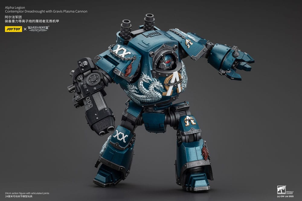 Warhammer The Horus Heresy Actionfigur Alpha Legion Contemptor Dreadnought with Gravis Plasma Cannon 25 cm - Preorder - ETA: 25.09.2025