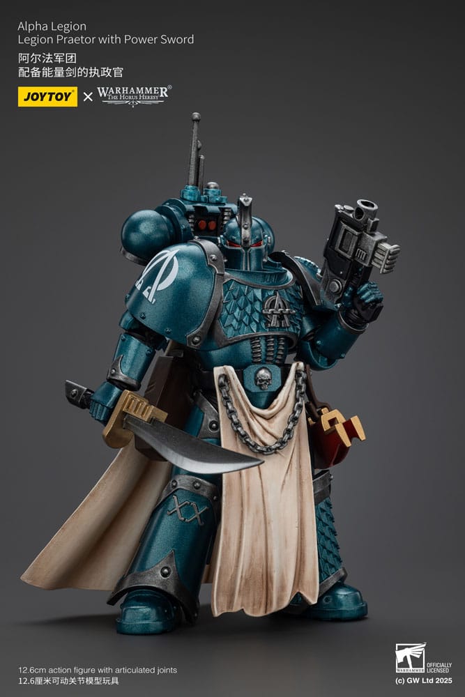 Warhammer The Horus Heresy Actionfigur Alpha Legion Praetor with Power Sword 20 cm - Preorder - ETA: 08.09.2025