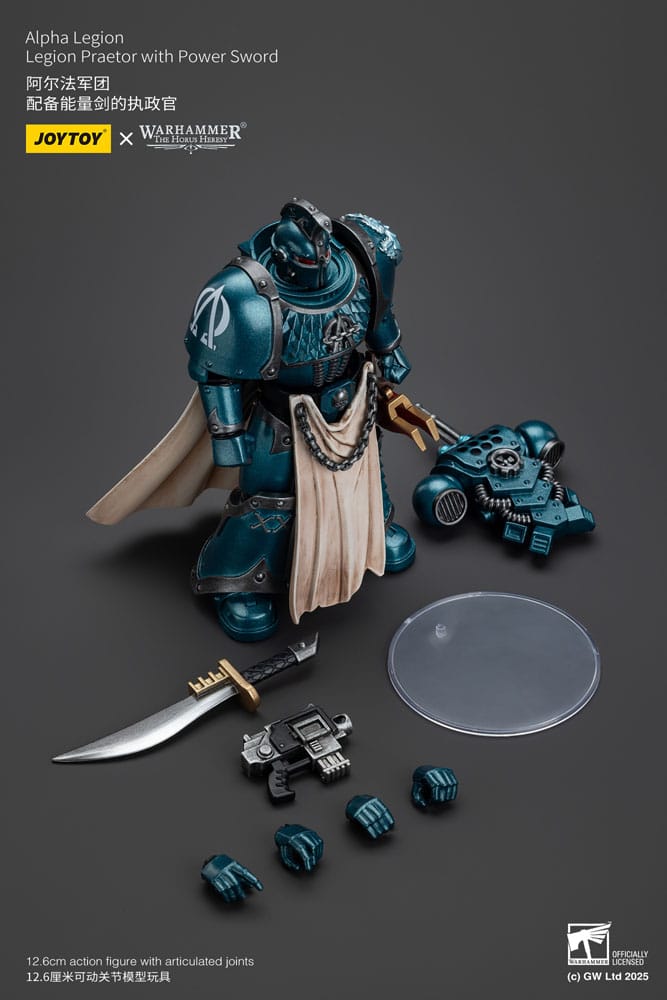 Warhammer The Horus Heresy Actionfigur Alpha Legion Praetor with Power Sword 20 cm - Preorder - ETA: 08.09.2025