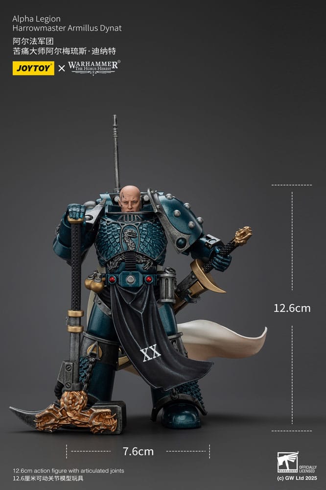 Warhammer The Horus Heresy Actionfigur Alpha Legion Harrowmaster Armillus Dynat 20 cm - Preorder - ETA: 08.09.2025