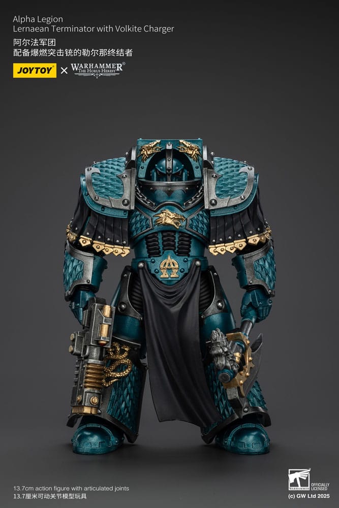 Warhammer The Horus Heresy Actionfigur Alpha Legion Lernaean Terminator with Volkite Charger 20 cm - Preorder - ETA: 20.11.2025