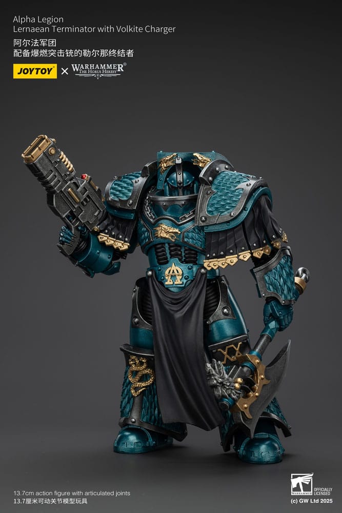 Warhammer The Horus Heresy Actionfigur Alpha Legion Lernaean Terminator with Volkite Charger 20 cm - Preorder - ETA: 20.11.2025