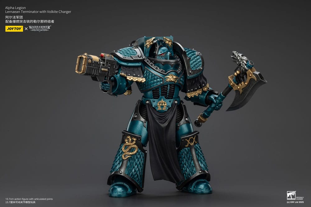 Warhammer The Horus Heresy Actionfigur Alpha Legion Lernaean Terminator with Volkite Charger 20 cm - Preorder - ETA: 20.11.2025