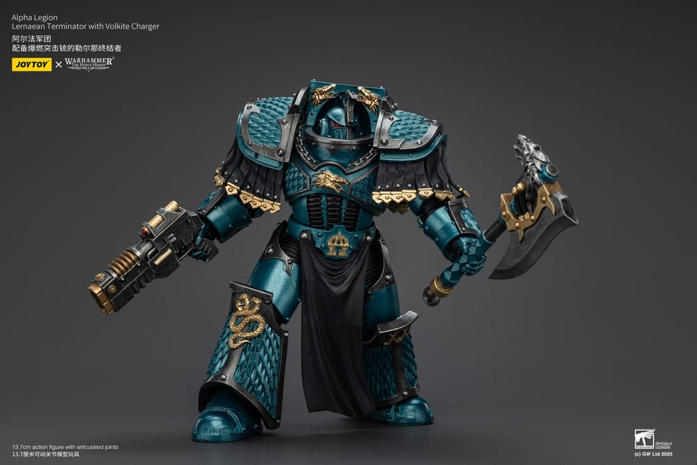 Warhammer The Horus Heresy Actionfigur Alpha Legion Lernaean Terminator with Volkite Charger 20 cm - Preorder - ETA: 20.11.2025