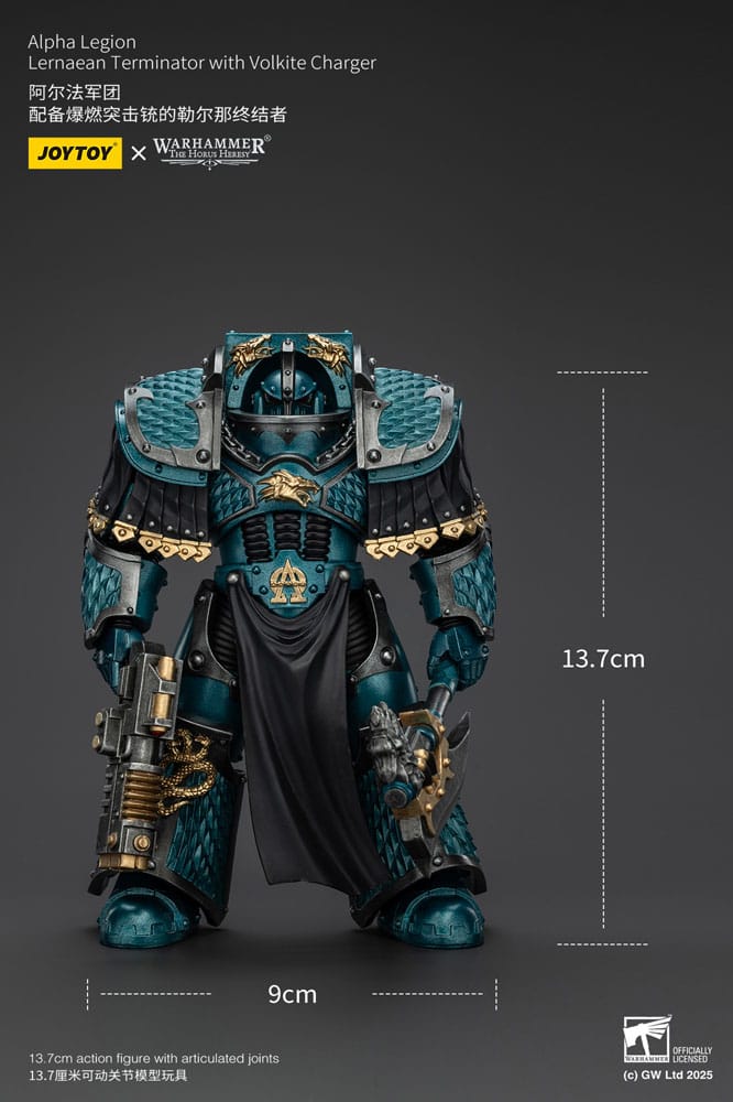 Warhammer The Horus Heresy Actionfigur Alpha Legion Lernaean Terminator with Volkite Charger 20 cm - Preorder - ETA: 20.11.2025