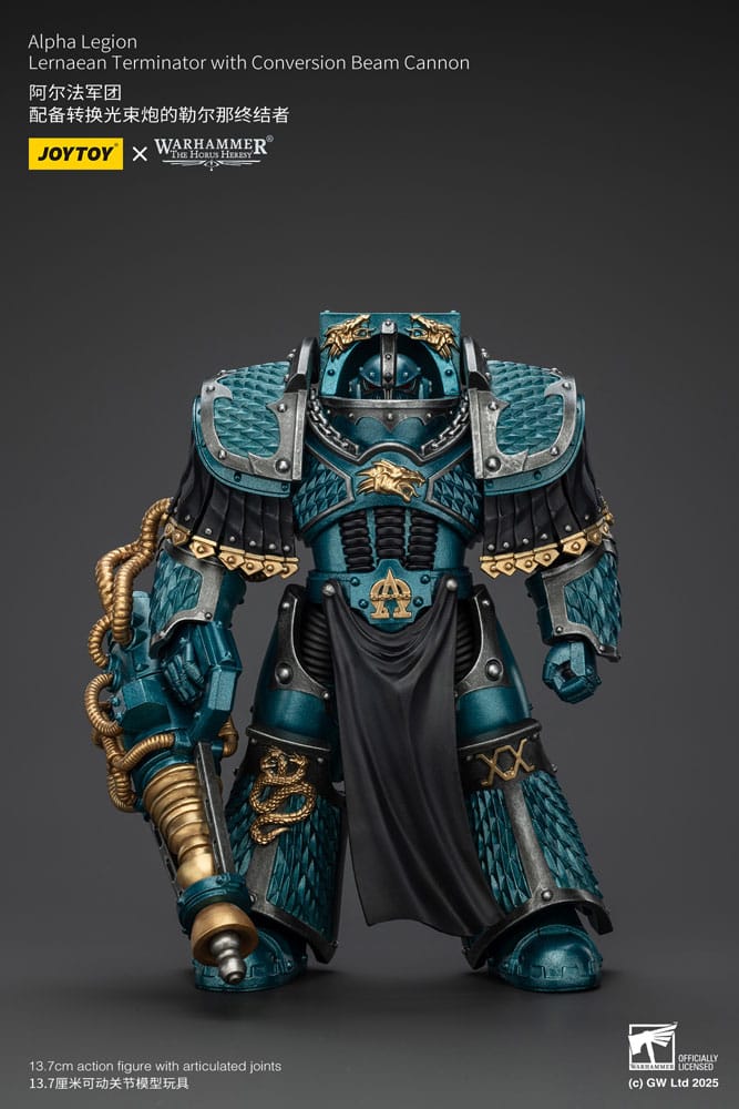 Warhammer The Horus Heresy Actionfigur Alpha Legion Lernaean Terminator with Conversion Beam Cannon 20 cm - Preorder - ETA: 08.09.2025