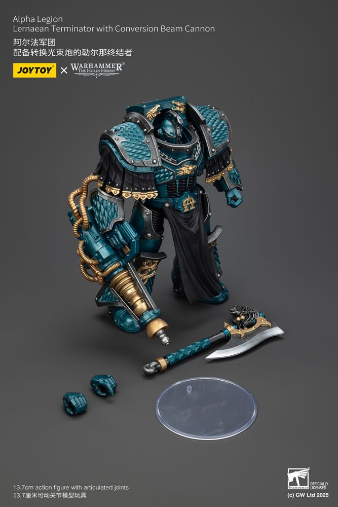 Warhammer The Horus Heresy Actionfigur Alpha Legion Lernaean Terminator with Conversion Beam Cannon 20 cm - Preorder - ETA: 08.09.2025