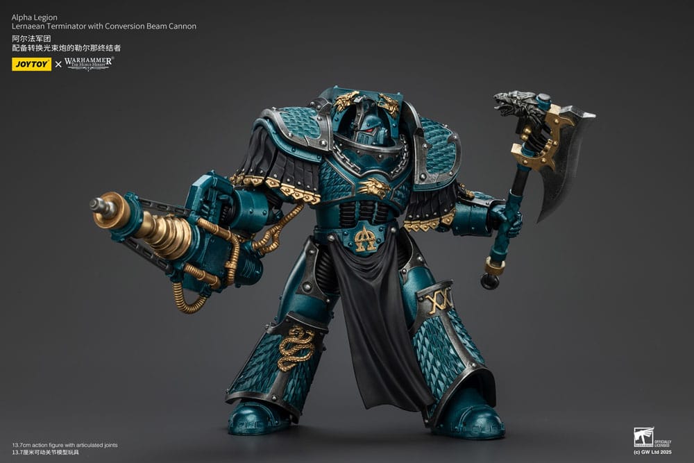Warhammer The Horus Heresy Actionfigur Alpha Legion Lernaean Terminator with Conversion Beam Cannon 20 cm - Preorder - ETA: 08.09.2025