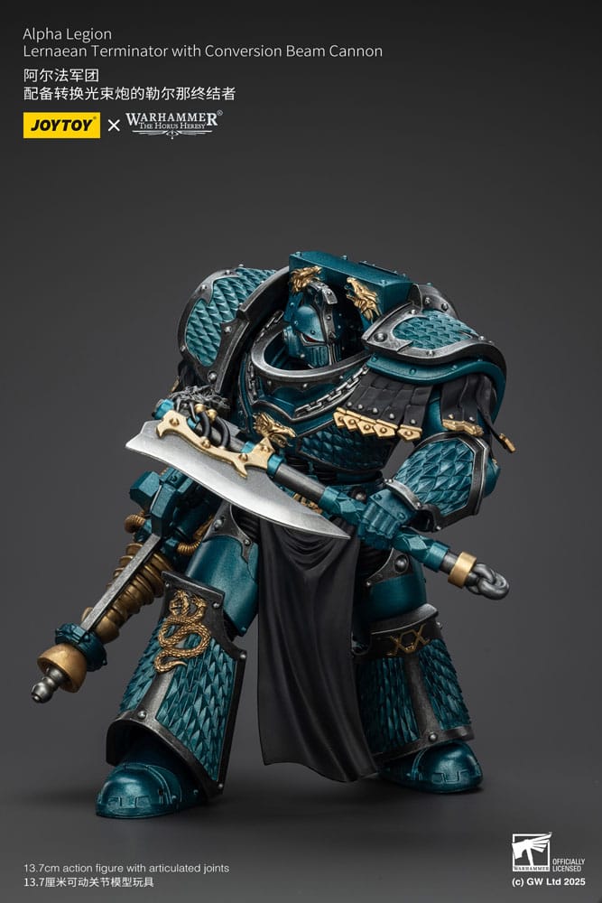 Warhammer The Horus Heresy Actionfigur Alpha Legion Lernaean Terminator with Conversion Beam Cannon 20 cm - Preorder - ETA: 08.09.2025