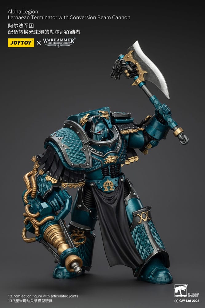 Warhammer The Horus Heresy Actionfigur Alpha Legion Lernaean Terminator with Conversion Beam Cannon 20 cm - Preorder - ETA: 08.09.2025