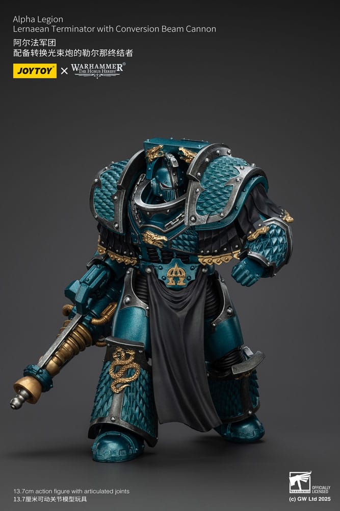 Warhammer The Horus Heresy Actionfigur Alpha Legion Lernaean Terminator with Conversion Beam Cannon 20 cm - Preorder - ETA: 08.09.2025