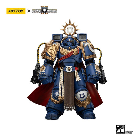 Warhammer 40k Actionfigur Ultramarines Marneus Calgar Chapter Master with MKX Gravis Armour and Gauntlets of Ultramar 20 cm - Preorder - ETA: 07.11.2025