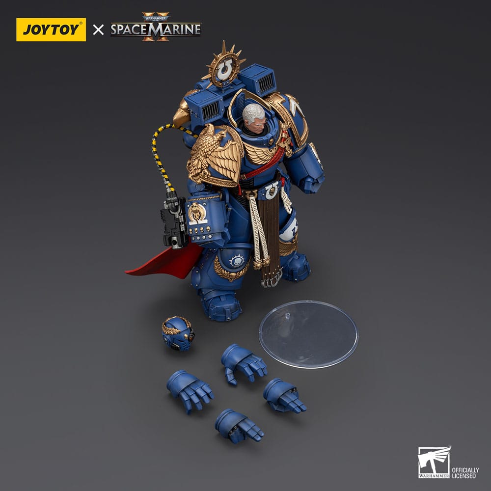 Warhammer 40k Actionfigur Ultramarines Marneus Calgar Chapter Master with MKX Gravis Armour and Gauntlets of Ultramar 20 cm - Preorder - ETA: 07.11.2025