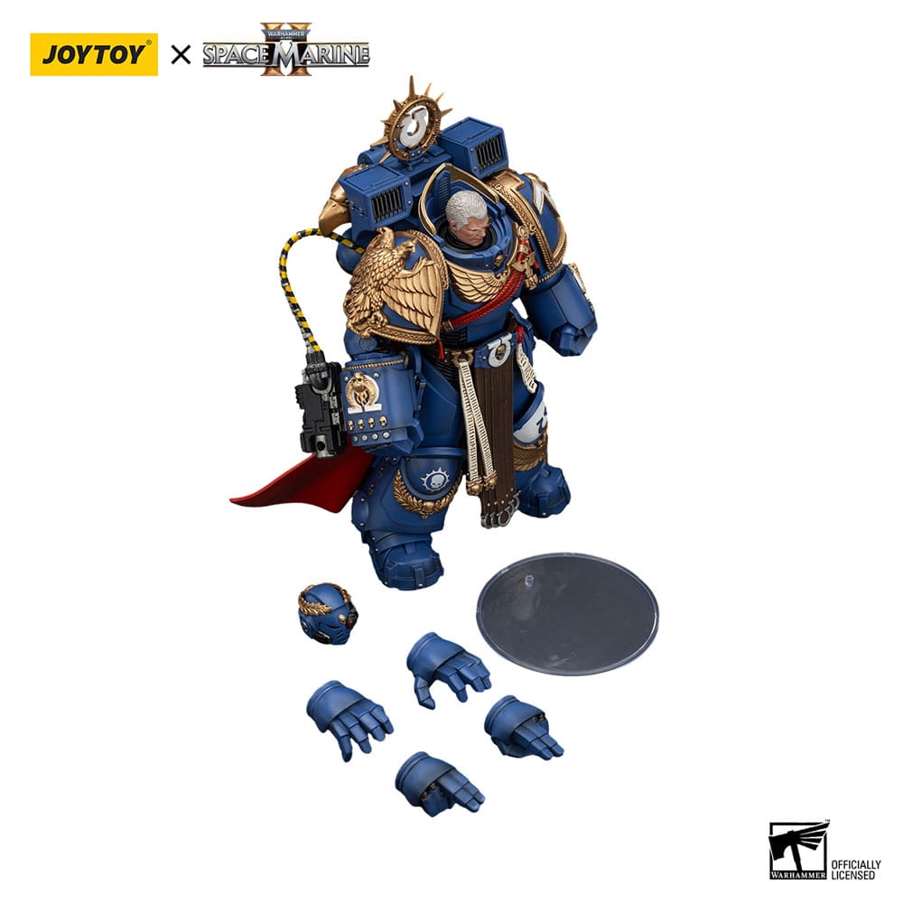 Warhammer 40k Actionfigur Ultramarines Marneus Calgar Chapter Master with MKX Gravis Armour and Gauntlets of Ultramar 20 cm - Preorder - ETA: 07.11.2025