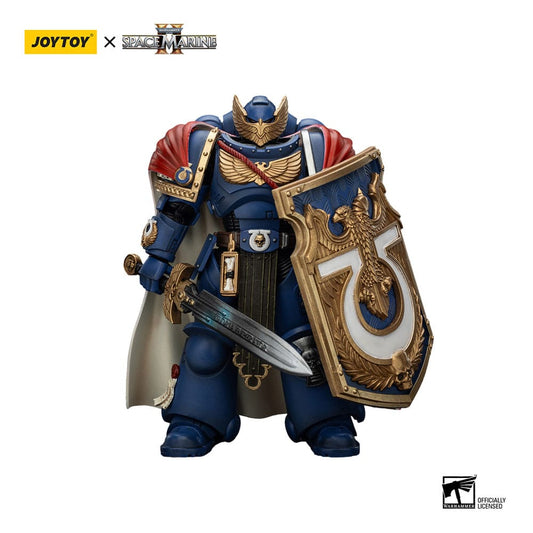 Warhammer 40k Actionfigur Ultramarines Victrix Honour Guardwith Storm Shield And Power Sword 20 cm - Preorder - ETA: 07.11.2025