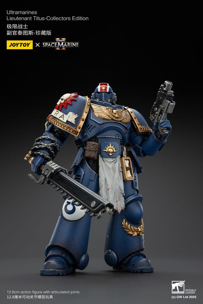 Warhammer 40,000: Space Marine 2 Actionfigur Ultramarines Lieutenant Titus Collectors Edition 13 cm - Preorder - ETA: 07.11.2025