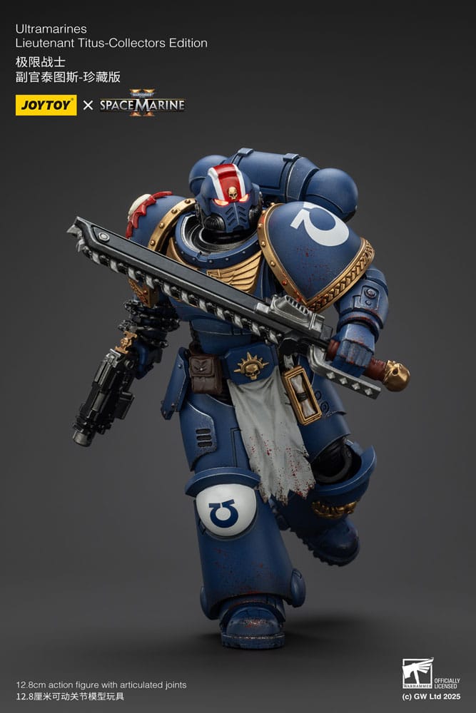 Warhammer 40,000: Space Marine 2 Actionfigur Ultramarines Lieutenant Titus Collectors Edition 13 cm - Preorder - ETA: 07.11.2025