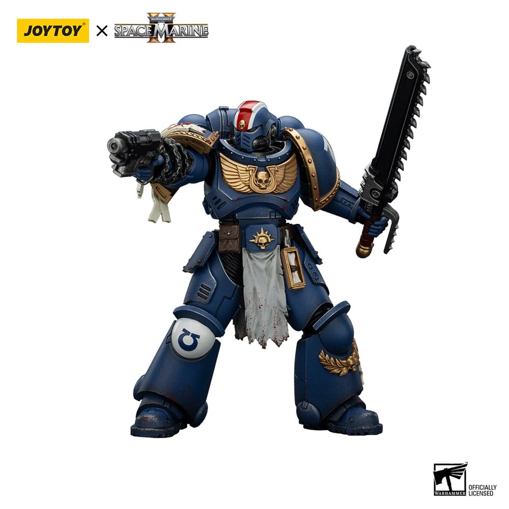 Warhammer 40,000: Space Marine 2 Actionfigur Ultramarines Lieutenant Titus Collectors Edition 13 cm - Preorder - ETA: 07.11.2025