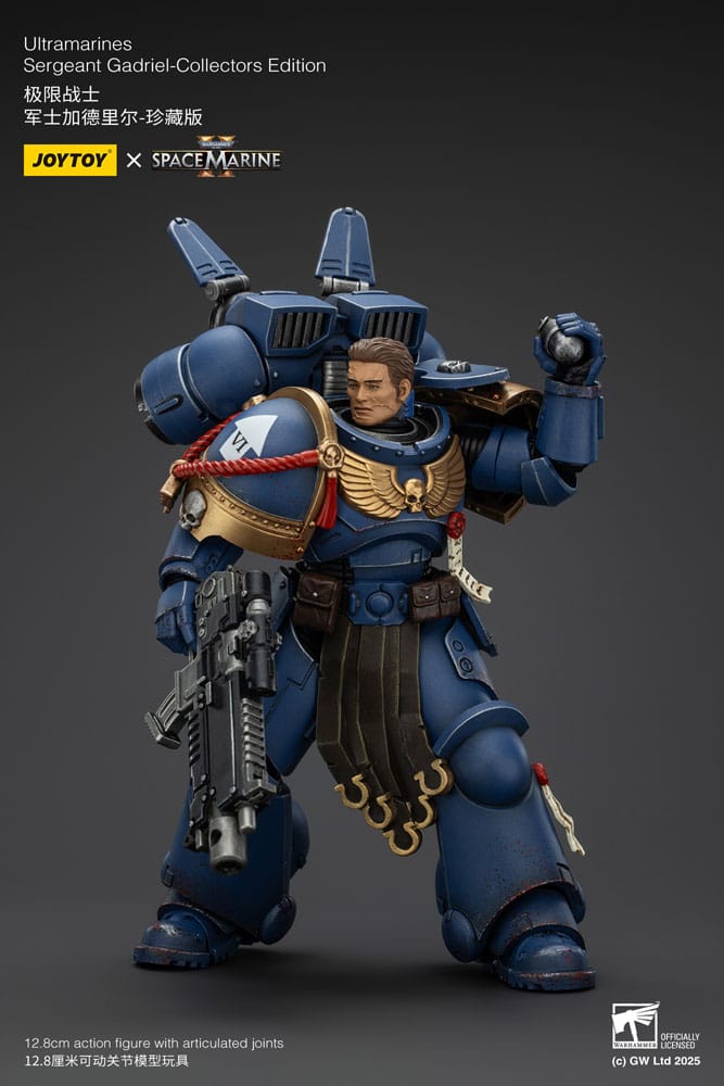 Warhammer 40,000: Space Marine 2 Actionfigur Ultramarines Sergeant Gadriel Collectors Edition 13 cm - Versand: 5-7 Tage nach Bestellung