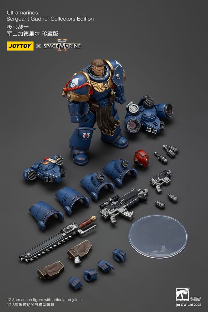 Warhammer 40,000: Space Marine 2 Actionfigur Ultramarines Sergeant Gadriel Collectors Edition 13 cm - Versand: 5-7 Tage nach Bestellung