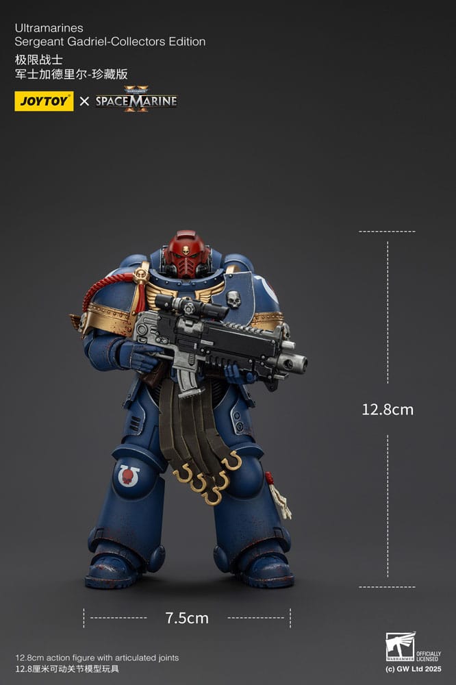 Warhammer 40,000: Space Marine 2 Actionfigur Ultramarines Sergeant Gadriel Collectors Edition 13 cm - Versand: 5-7 Tage nach Bestellung