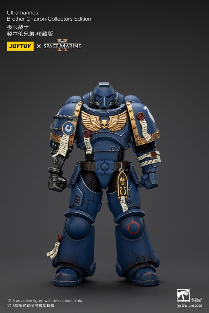 Warhammer 40,000: Space Marine 2 Actionfigur Ultramarines Brother Chairon Collectors Edition 13 cm - Versand: 5-7 Tage nach Bestellung