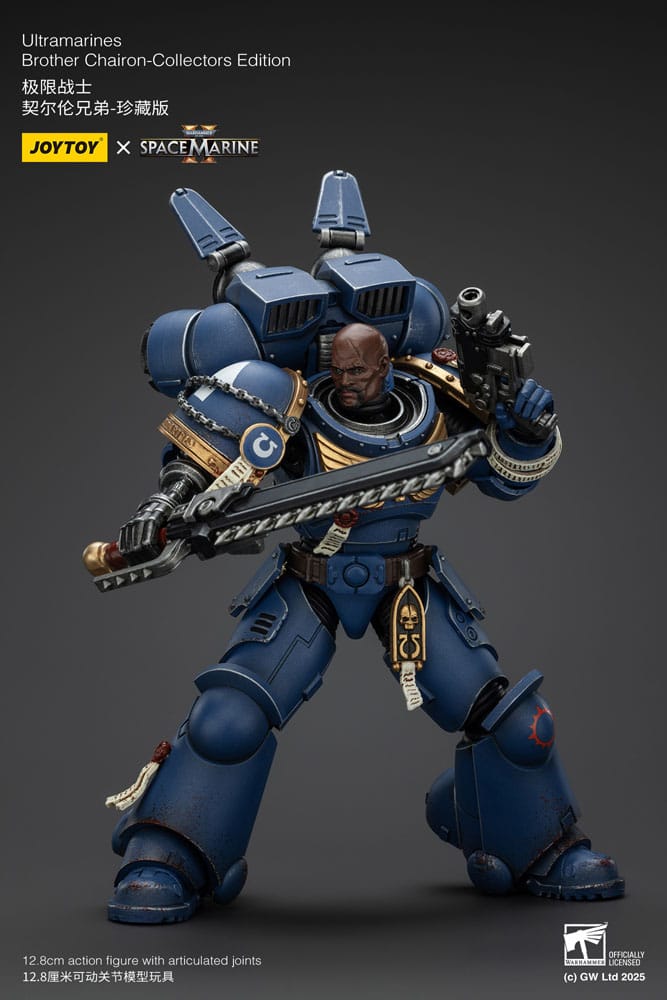 Warhammer 40,000: Space Marine 2 Actionfigur Ultramarines Brother Chairon Collectors Edition 13 cm - Versand: 5-7 Tage nach Bestellung