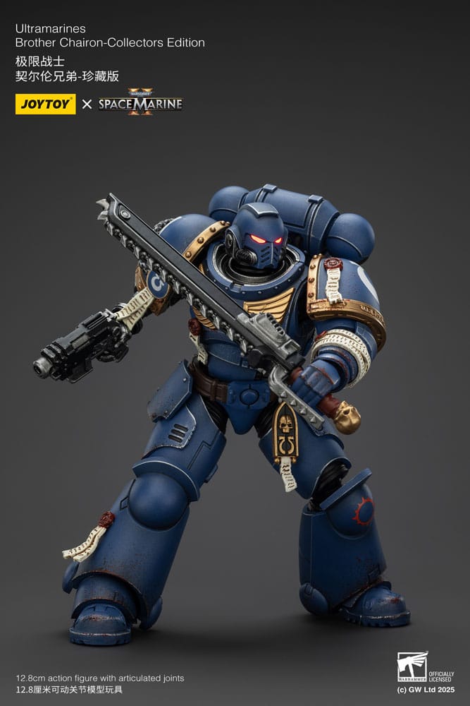 Warhammer 40,000: Space Marine 2 Actionfigur Ultramarines Brother Chairon Collectors Edition 13 cm - Versand: 5-7 Tage nach Bestellung