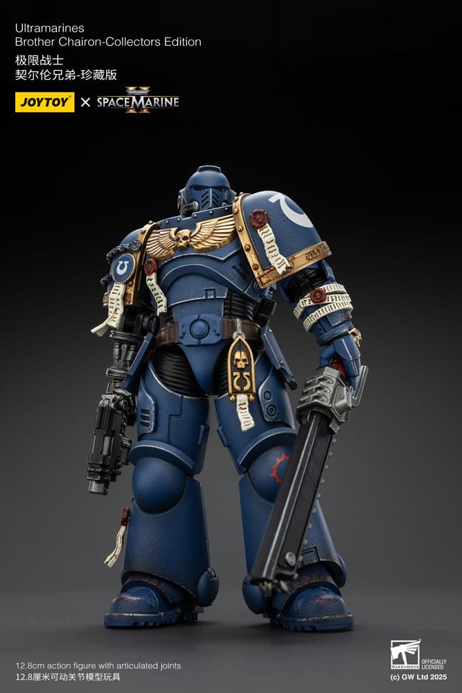 Warhammer 40,000: Space Marine 2 Actionfigur Ultramarines Brother Chairon Collectors Edition 13 cm - Versand: 5-7 Tage nach Bestellung