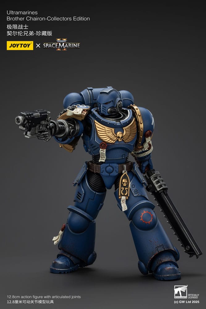 Warhammer 40,000: Space Marine 2 Actionfigur Ultramarines Brother Chairon Collectors Edition 13 cm - Versand: 5-7 Tage nach Bestellung